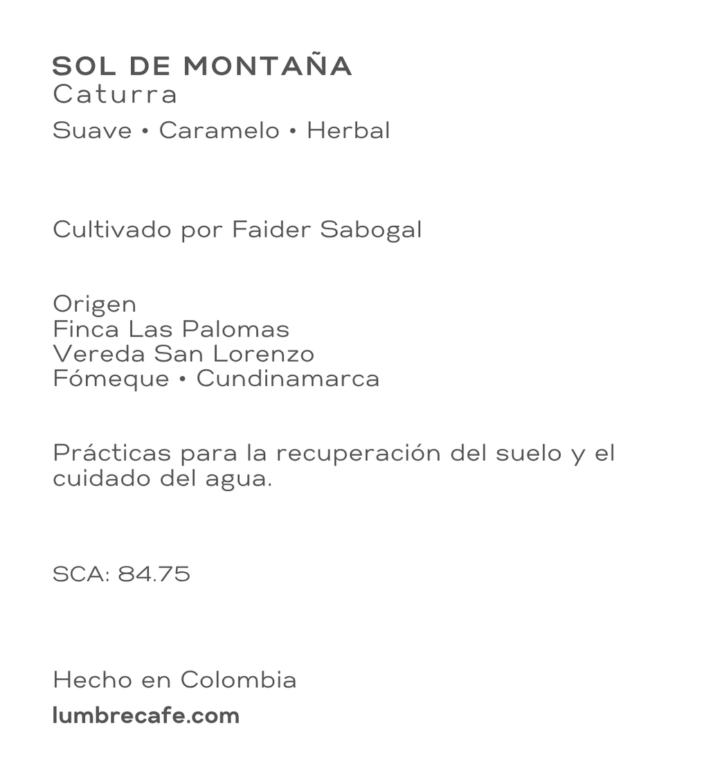 Preventa LUMBRE Café
